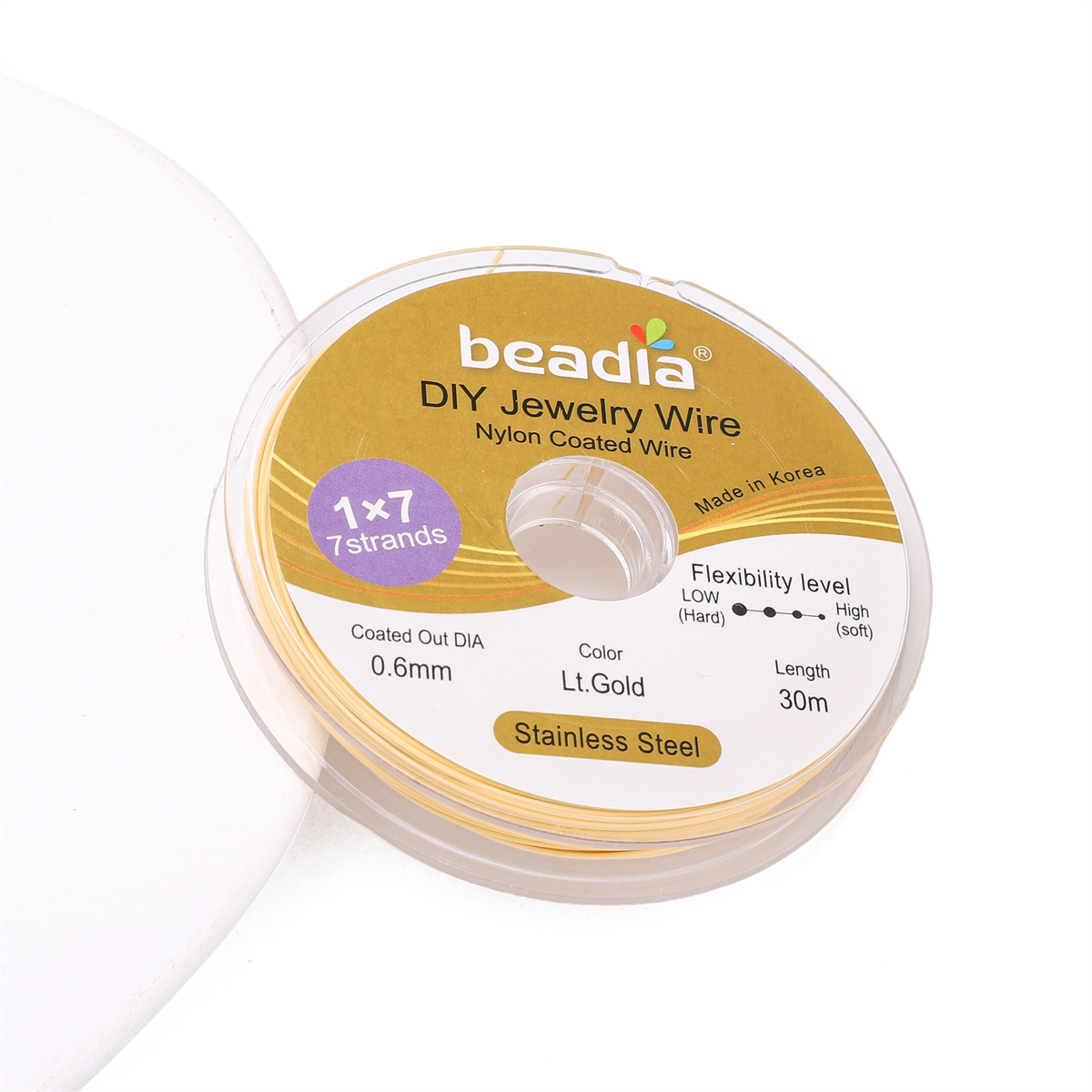 14:0.6mm light gold 30m /roll