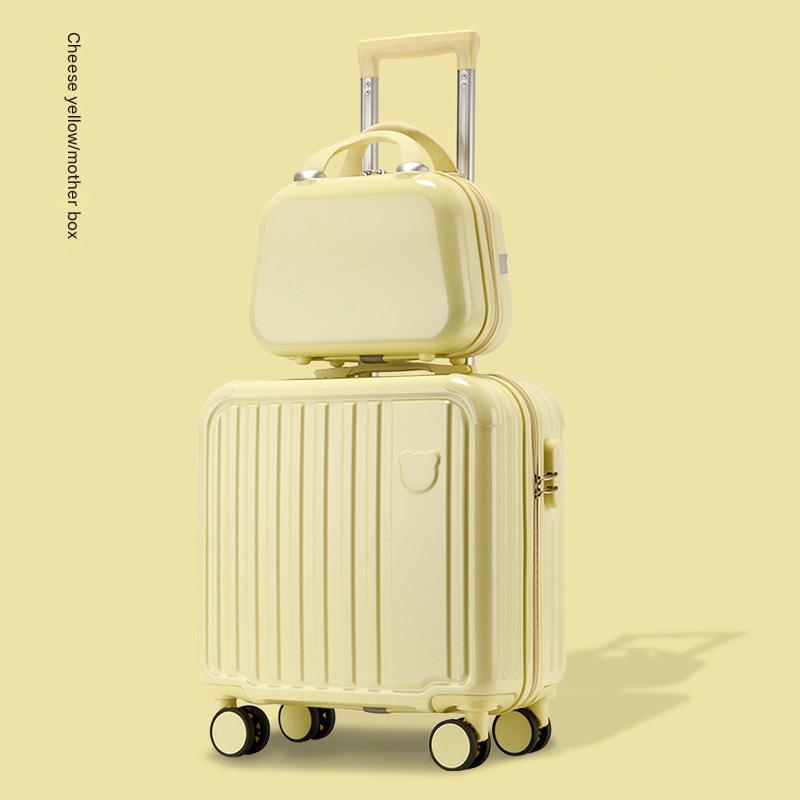 Mother and child horizontal style bear cheese yellow