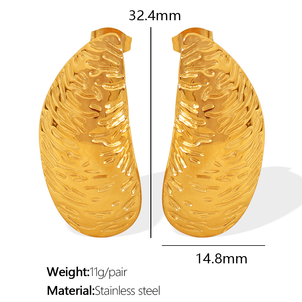 5:EH471 Gold Earrings