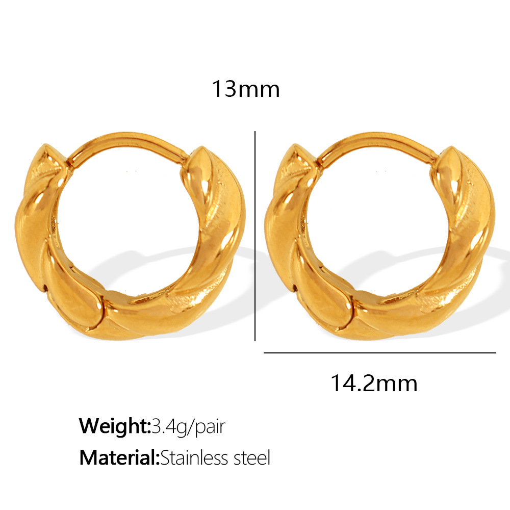 2:EH465 gold earrings