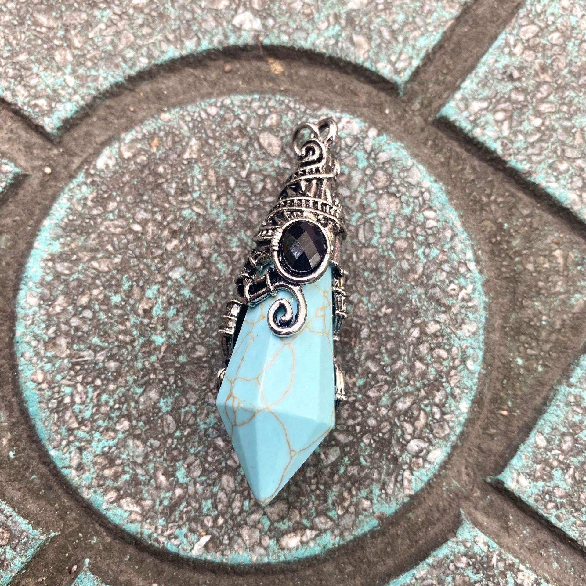 6:Antique silver color turquoise
