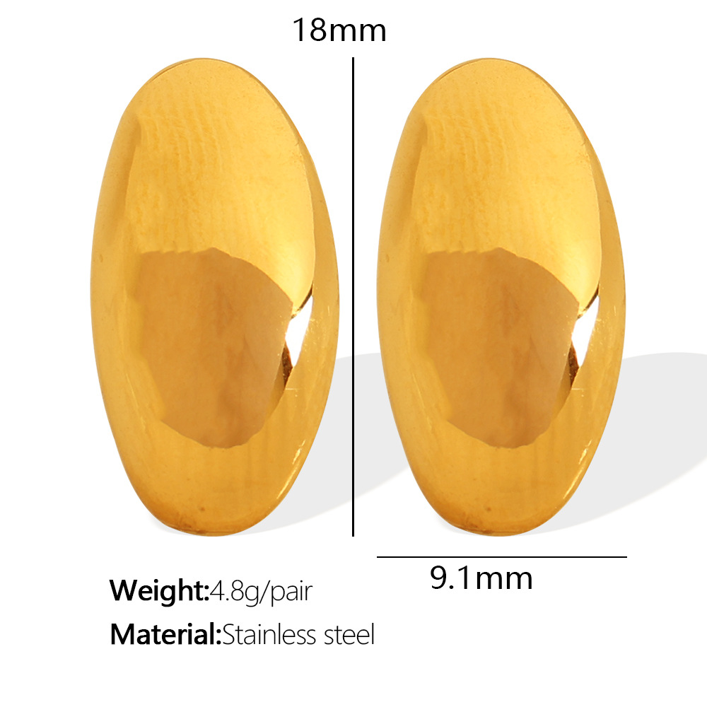 1:EH460 gold stud earrings