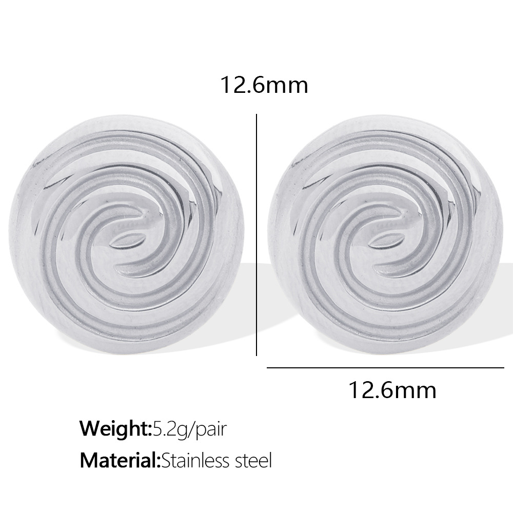 3:EH461 silver stud earrings