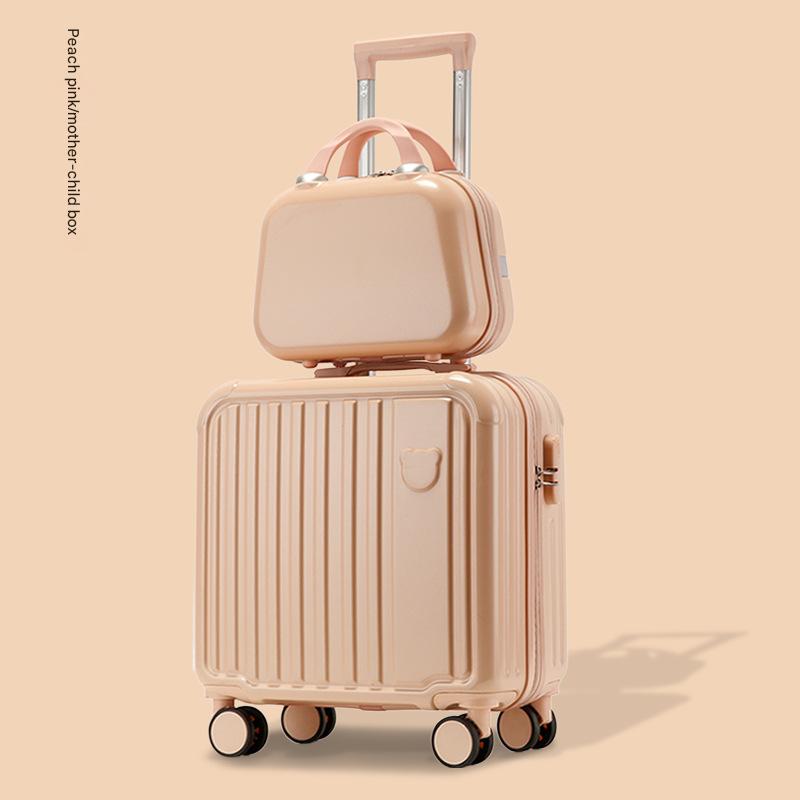 Mother and child horizontal style, bear peach powder