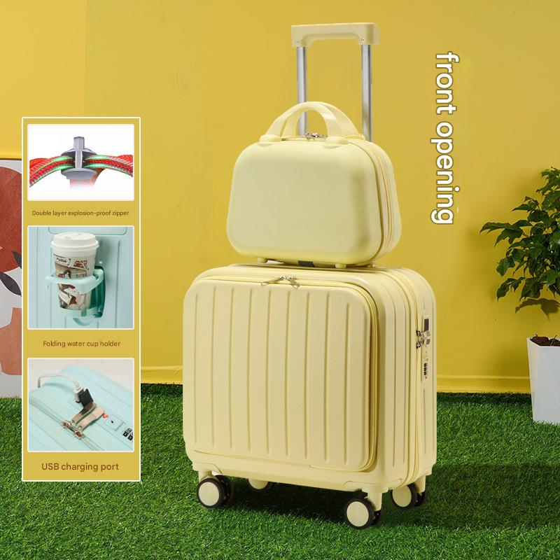 Front opening box lemon yellow