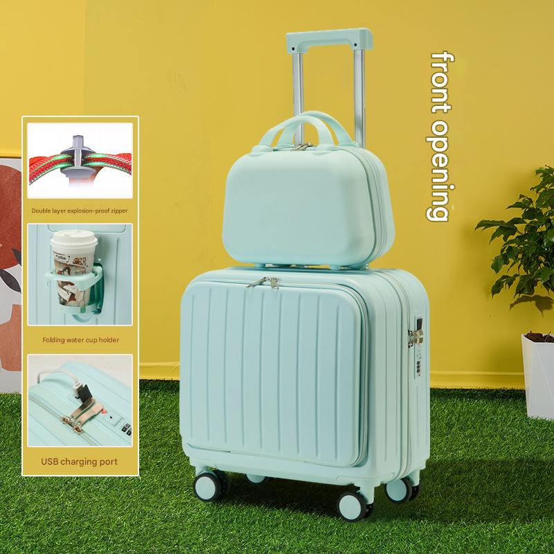 Front Opening Mint Green