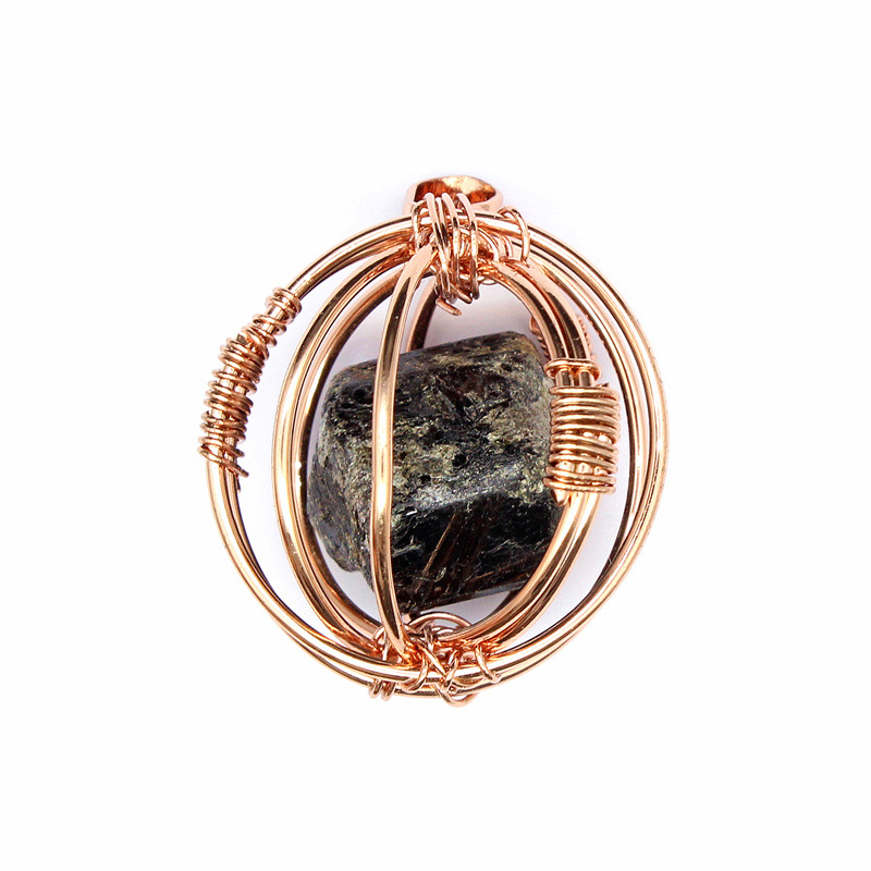 12:Black tourmaline (rose gold)