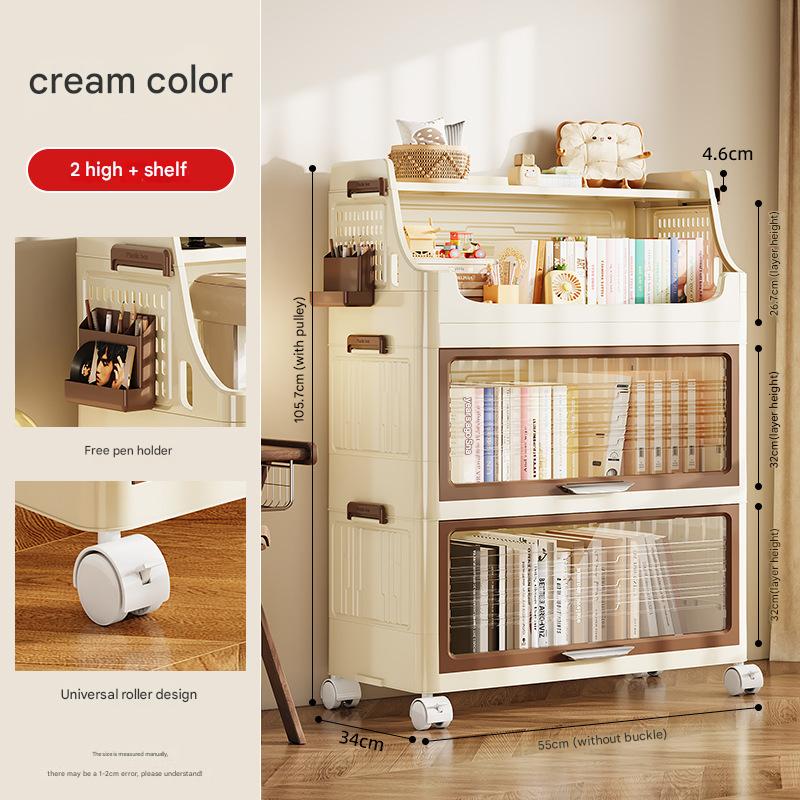 [cream color] high cabinet second floor   storage rack
