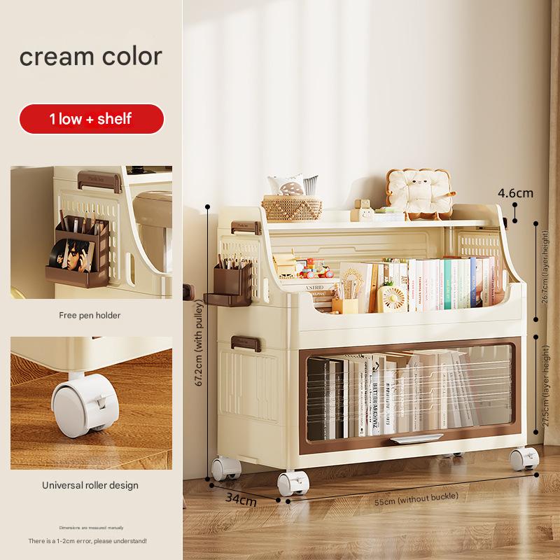 [cream color] one layer of low cabinet   storage rack