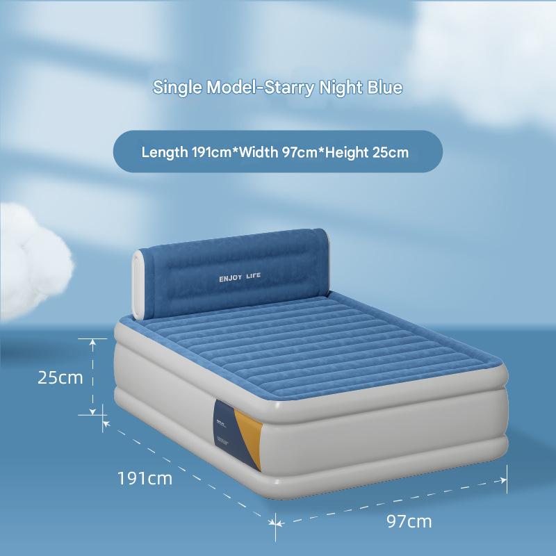 191*97*25 starry night blue medium and high flocking mattress