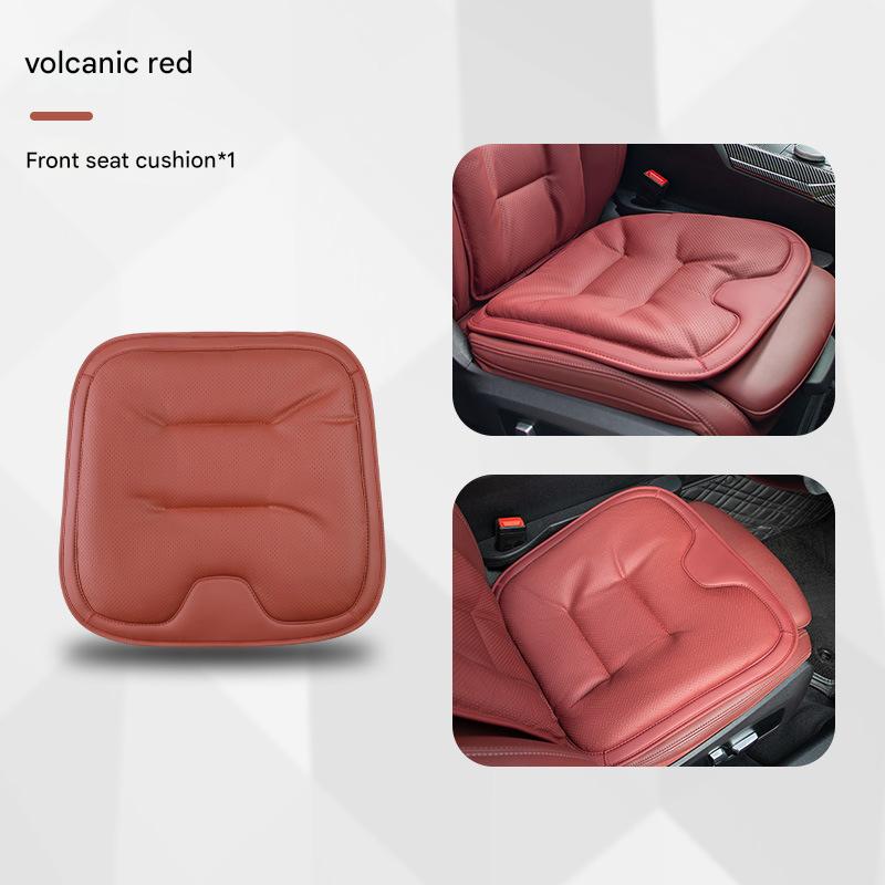 Volcanic red single cushion [nappa leather punched and breathable]