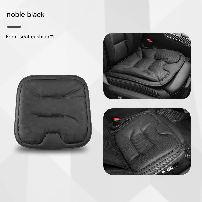 Noble black single cushion [nappa leather punched and breathable]