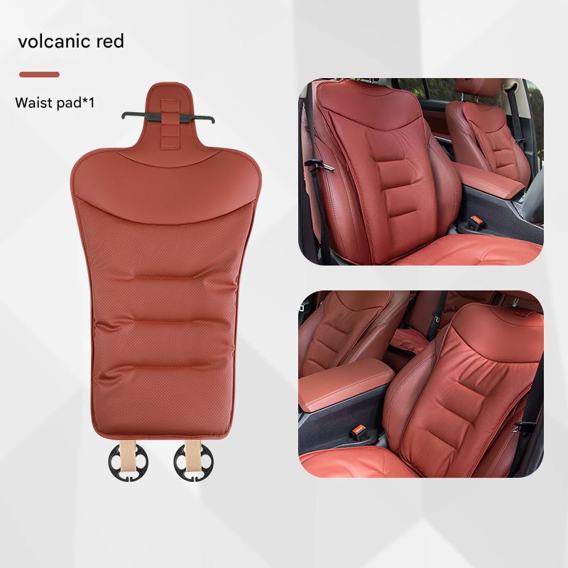 Front and rear cushions - leaflet [volcanic red]