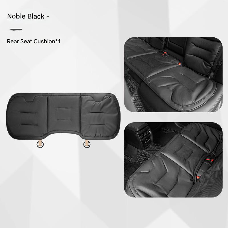 Noble black rear seat cushion [nappa leather punched and breathable]
