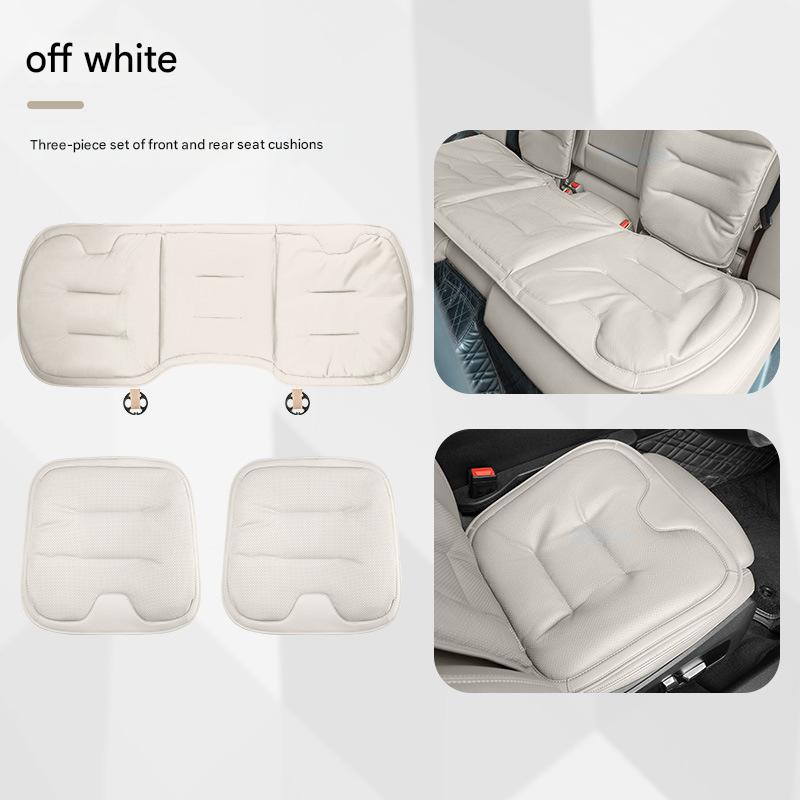 Off-white three-piece set [nappa leather punched and breathable]