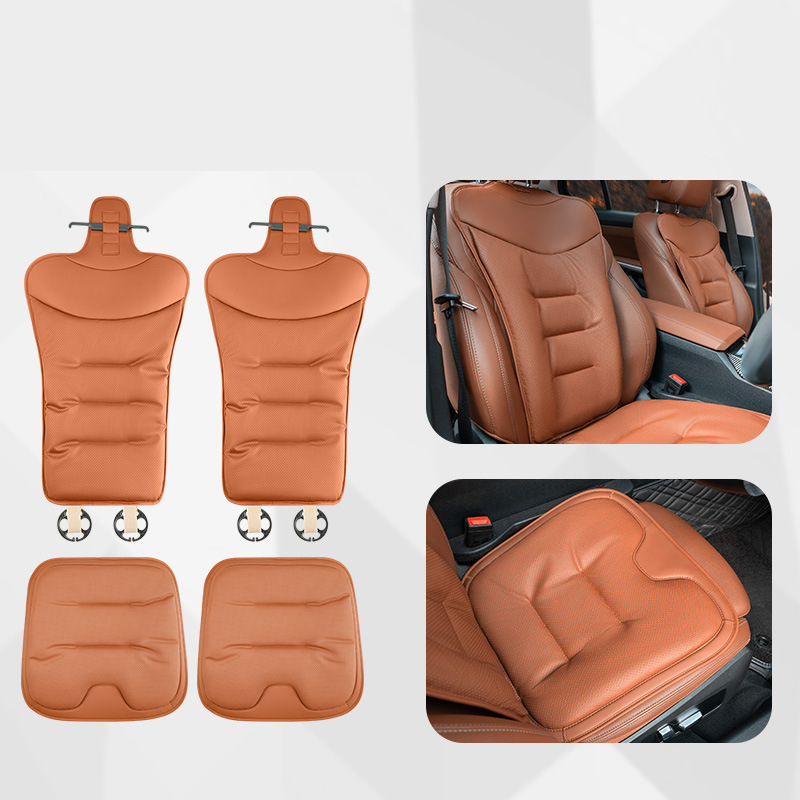 Emma orange four-piece set [napa leather punched breathable]
