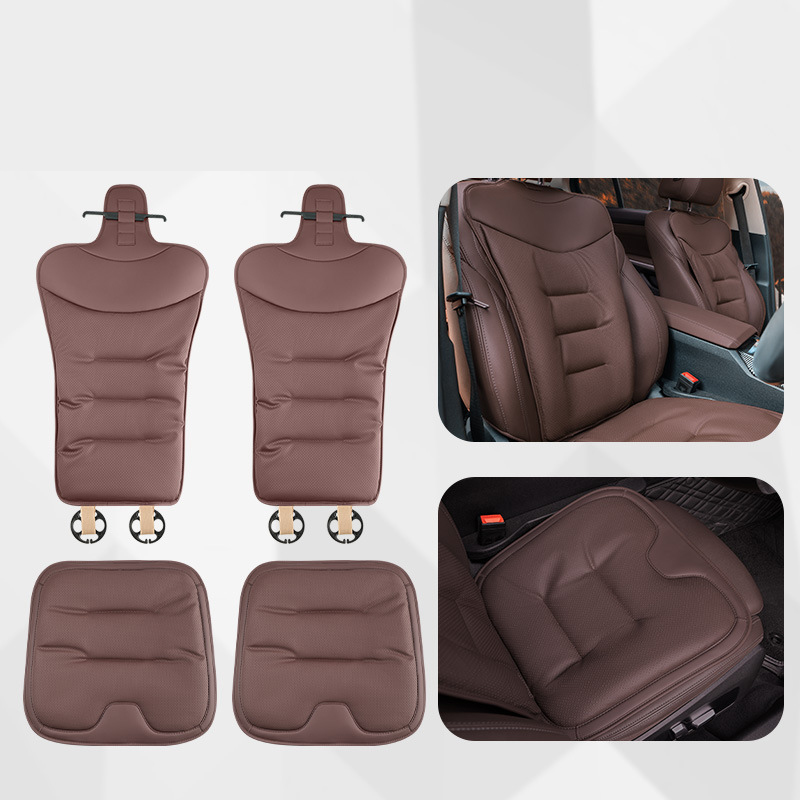 Chestnut brown four-piece set [nappa leather punched for breathability]
