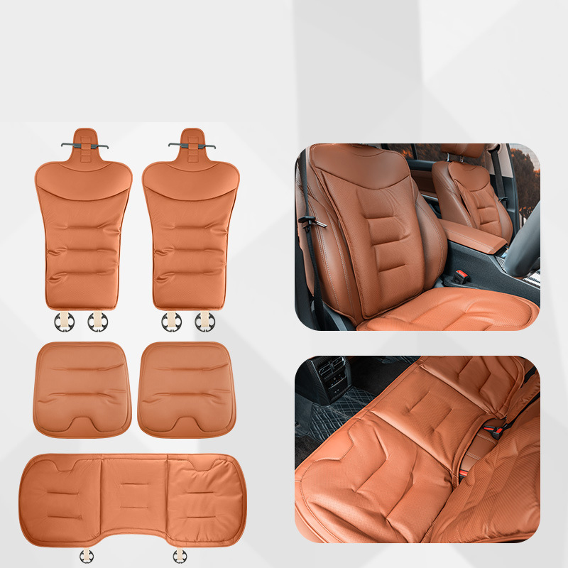Emma orange five-piece set [nappa leather punched and breathable]