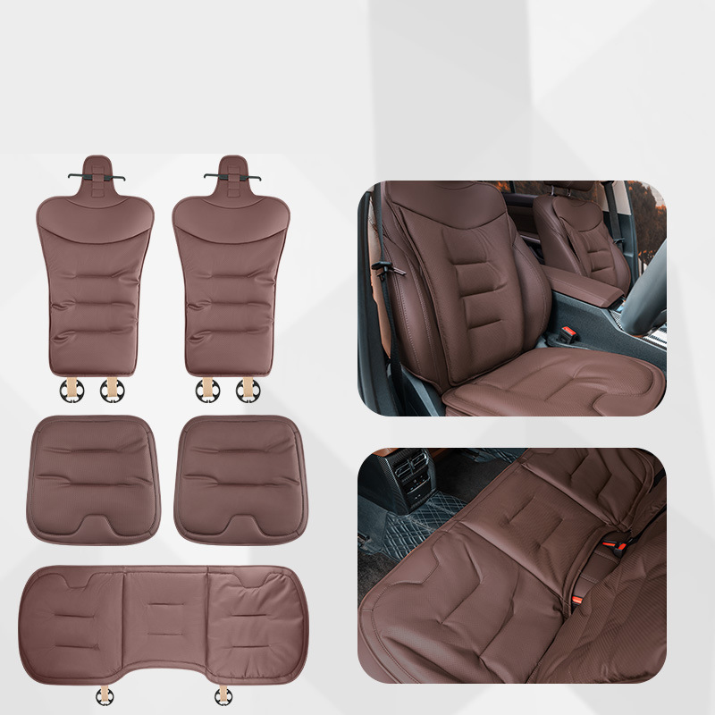 Chestnut brown five-piece set [nappa leather punched and breathable]