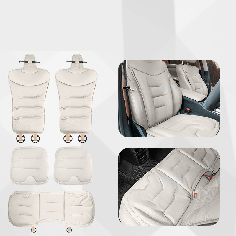Off-white five-piece set [nappa leather punched and breathable]