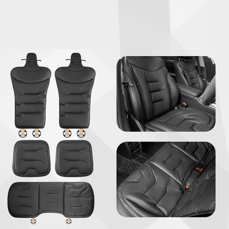 Noble black five-piece set [nappa leather punched and breathable]
