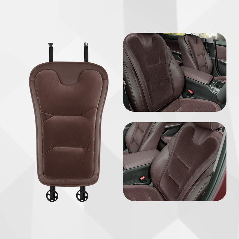 Flannel seat backrest [chestnut brown] 1 front and rear backrest