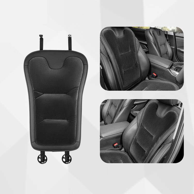 Flannel seat backrest [noble black] 1 front and rear backrest