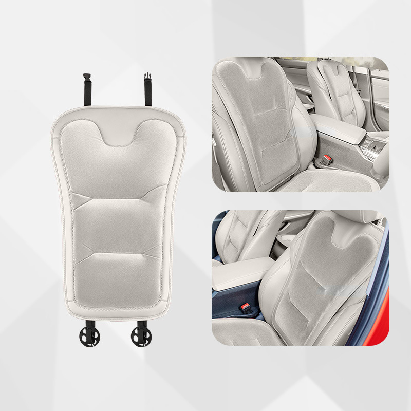 Flannel seat backrest [ideal white] 1 front and rear backrest