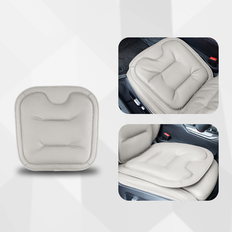 Breathable nappa leather [ideal white] front seat cushion