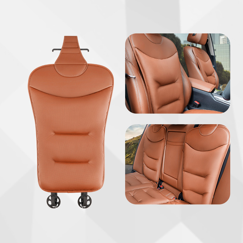 Breathable nappa leather [aima orange] front and rear cushions