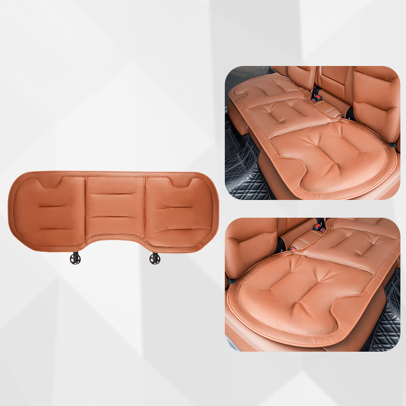 Breathable nappa leather [aima orange] rear seat cushion