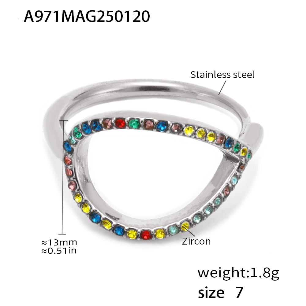 Steel color zircon