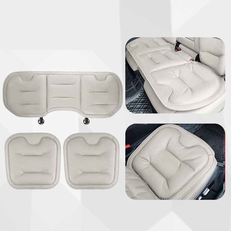 Breathable nappa leather [ideal white] three-piece set