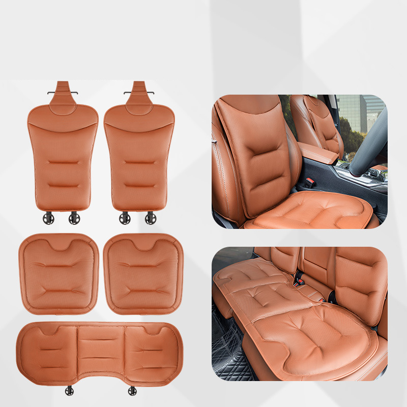 Emma orange [napa leather punched and breathable] five-piece set