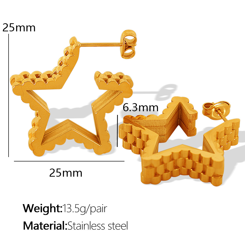 1:EH325 Gold Earrings