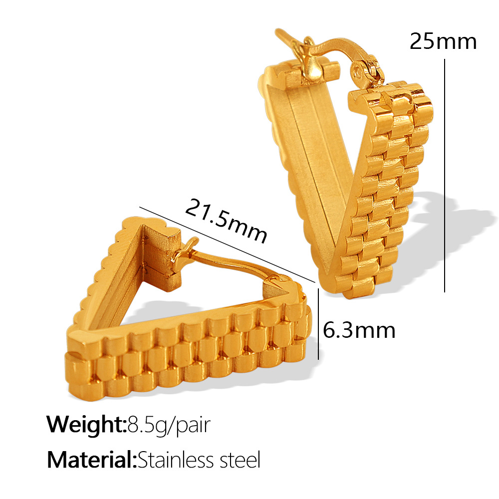 5:EH327 Gold Earrings