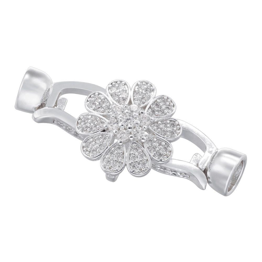 2:Vk269 white gold petal buckle