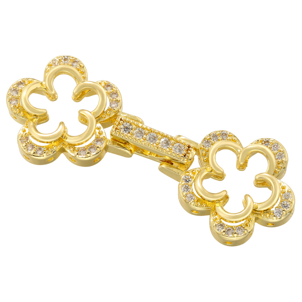 5:Vk271 gold double petal buckle