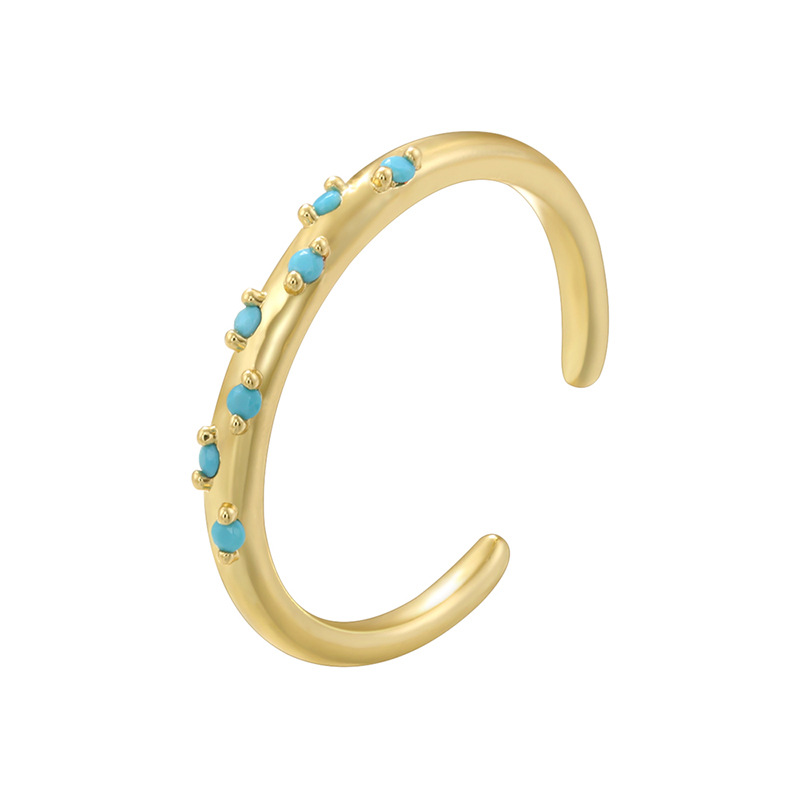 6:Gold turquoise ring
