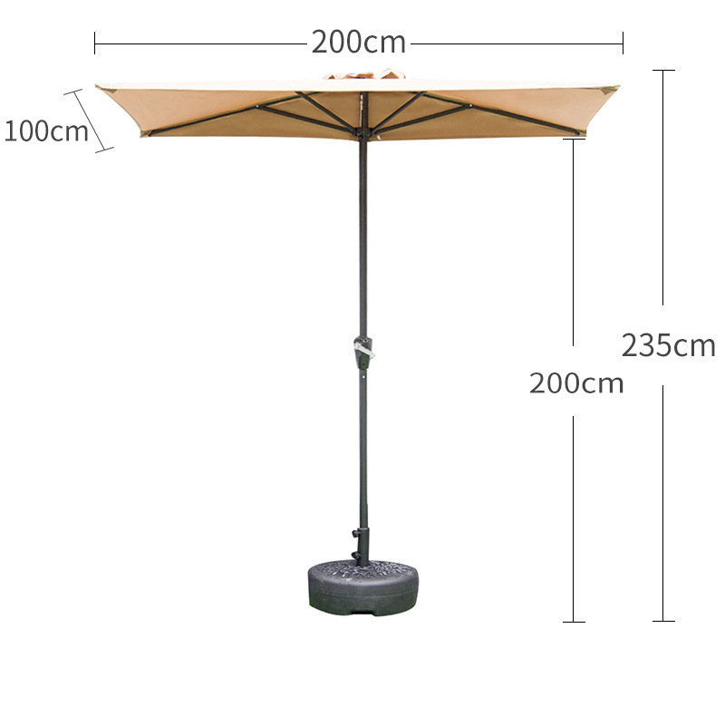 Hand/Half square: Khaki 40 kg water injection base
