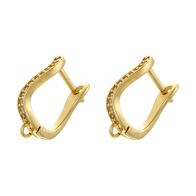 1:Ve1542 gold earrings 1 pair