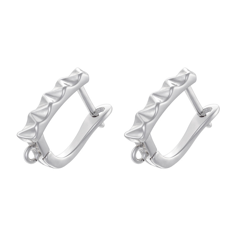 4:Ve1543 white gold earrings 1 pair