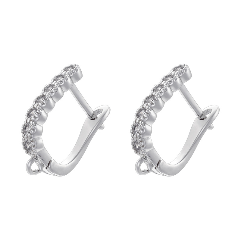 6:Ve1544 white gold earrings 1 pair