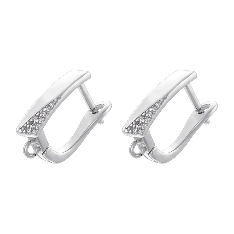 10:Ve1546 white gold earrings 1 pair