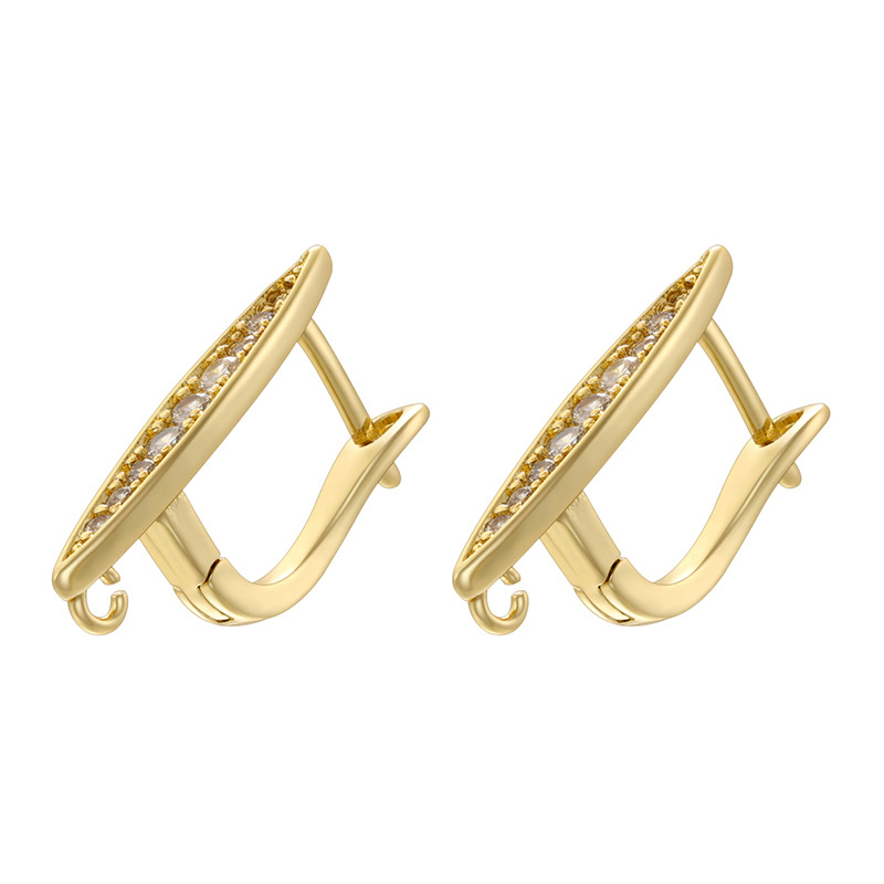 13:Ve1548 gold earrings 1 pair