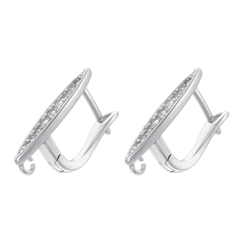 14:Ve1548 white gold earrings 1 pair