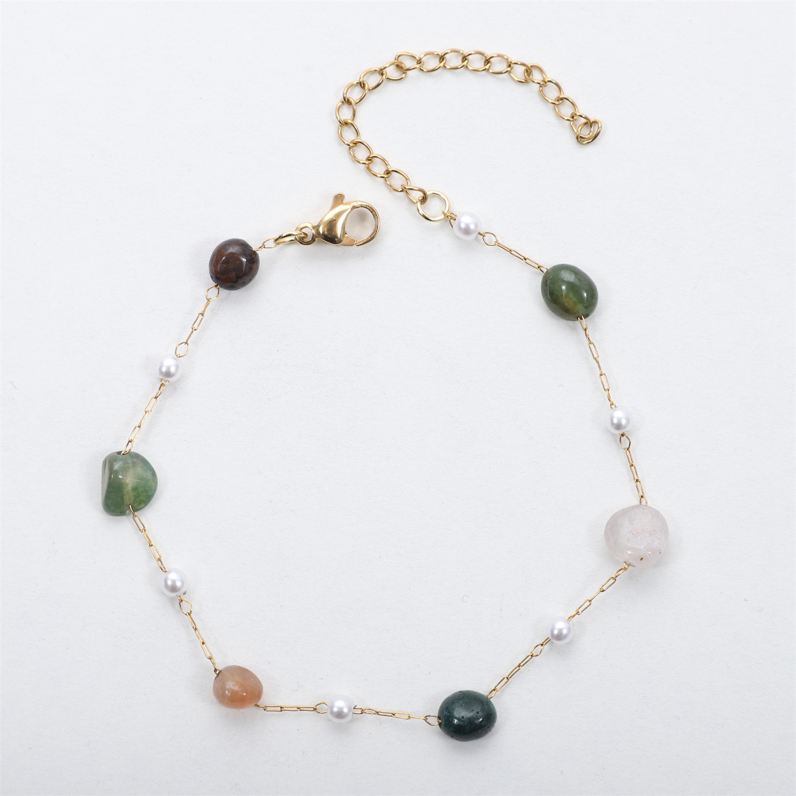 Pearl   mixed color 17-5cm bracelet