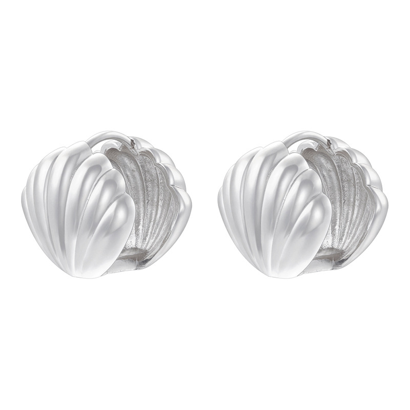 2:Ve1539 white gold shell 1 pair