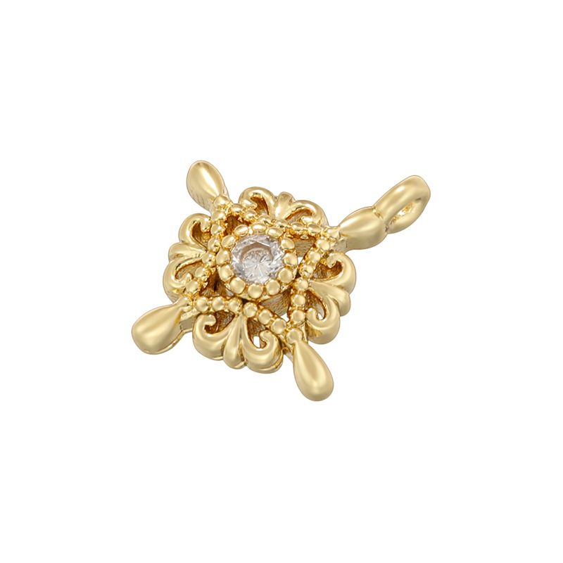 5:VD4 gold white diamond pendant