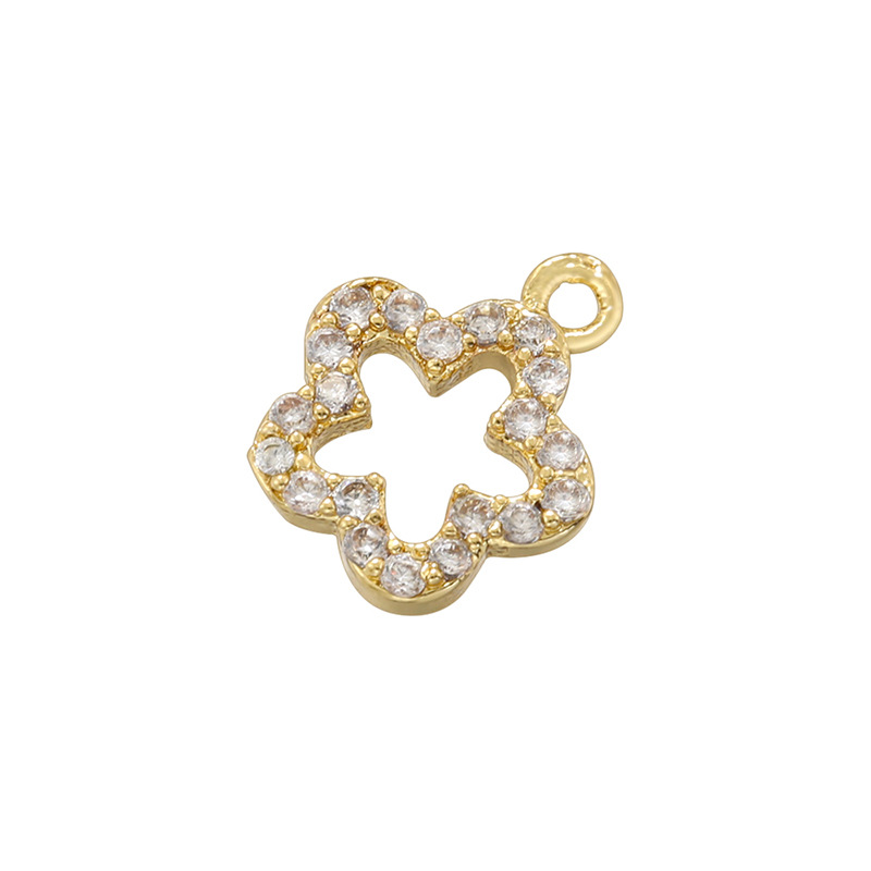 7:VD13 gold white diamond pendant